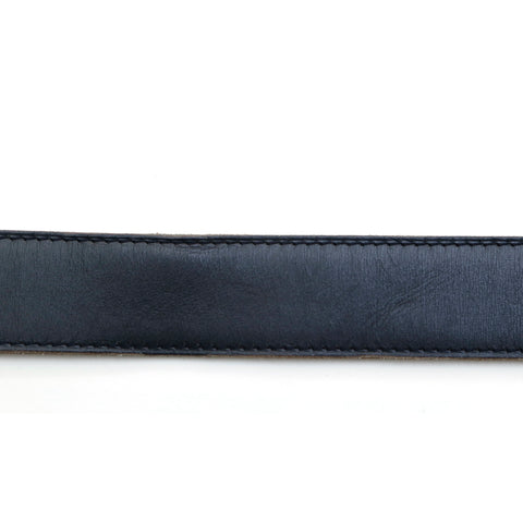 Hermes Hermes H ceinture en cuir □ f Gravé noir P13349