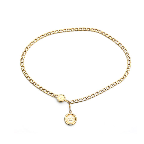 Chanel CHANEL Coin Chain Belt Gold P13370