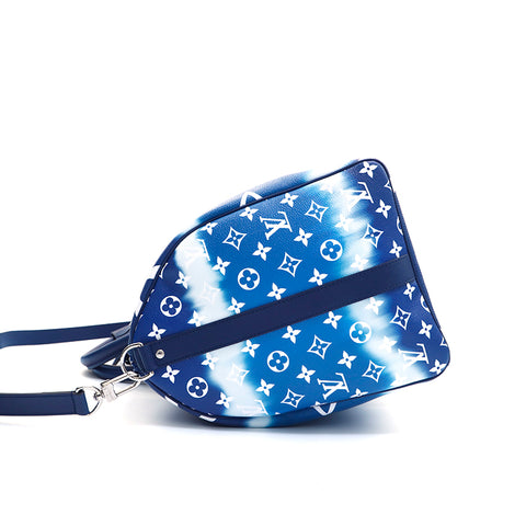 Louis Vuitton Escale Keepall 50 Duffle Bag M45117 Blue Giant Monogram  Travel Bag