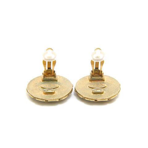 Chanel CHANEL Coco Mark Round Earrings P13387
