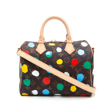 Louis Vuitton Speedy Bandouliere NM Bag Yayoi Kusama Painted Dots Monogram  Canvas Nano Multicolor 213721188