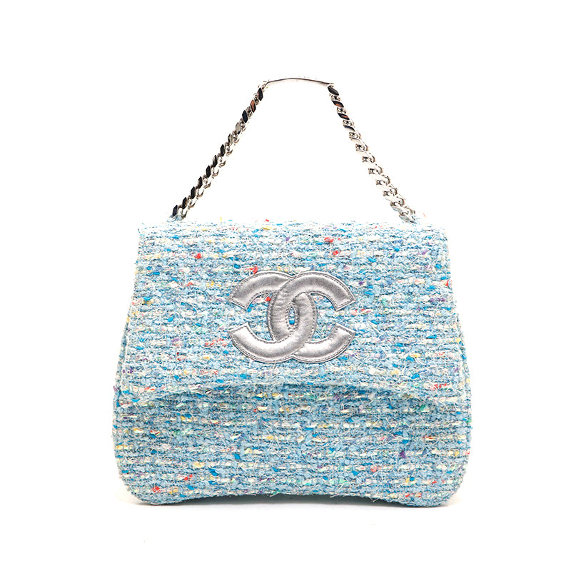 Chanel CHANEL Tweed Lame Chain Handbag Multicolor P13416 – NUIR