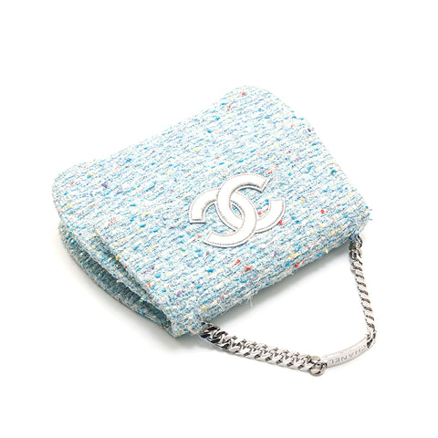 Chanel CHANEL Tweed Lame Chain Handbag Multicolor P13416 – NUIR VINTAGE