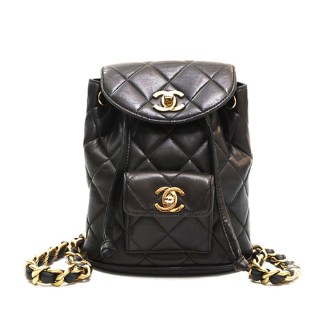Chanel CHANEL Matrasse Mini Rucksack / Daypack Black P13424 – NUIR VINTAGE