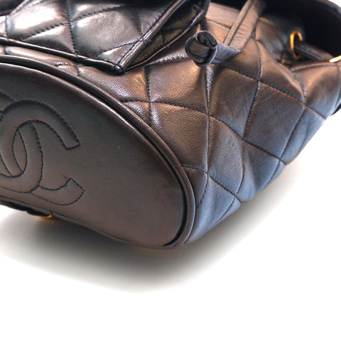 chanel vintage backpack mini Chanel CHANEL Matelasse Mini Backpack/Daypack Black P13424 – NUIR VINTAGE