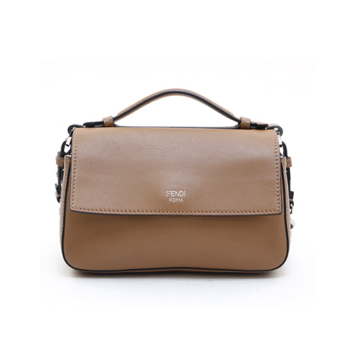 Fendi fendi mikrodierbarer Eimer 2way Umhängetasche brauner P13445