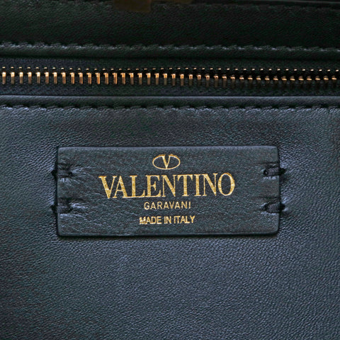ヴァレンティノ VALENTINO ロックスタッズ 2way ショルダー ハンドバッグ ブラック P13449