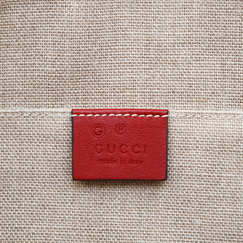 Gucci Gucci Micro GG Shima 2way Leder Schulter Handtasche Rot P13450