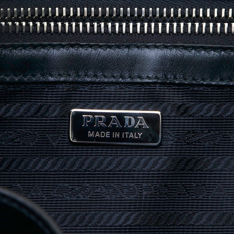 プラダ PRADA トライアングルロゴ 2WAY レザー ショルダー ハンドバッグ ブラック P13453