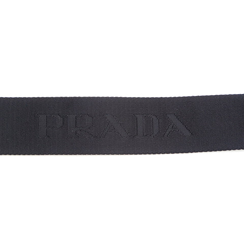 Prada Prada Triangle Logo 2way Leder Schulter Handtasche Schwarz P13453