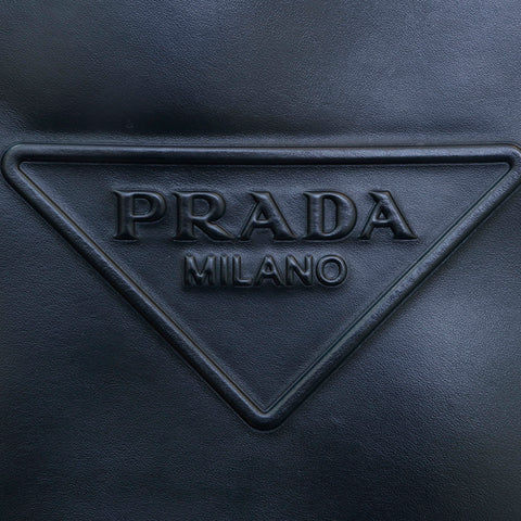 プラダ PRADA トライアングルロゴ 2WAY レザー ショルダー ハンドバッグ ブラック P13453