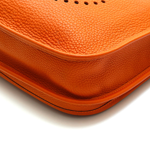 Hermes Hermes Ebrin II PM -Umhängetasche □ J Gravur orange P13459