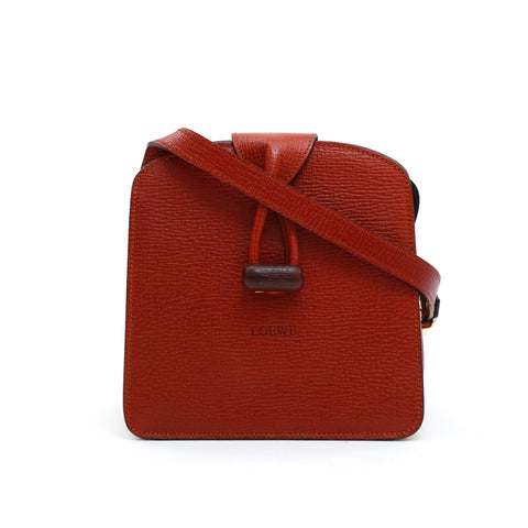 Loewe Loewe Logo Leder Umhängetasche Rot P13464