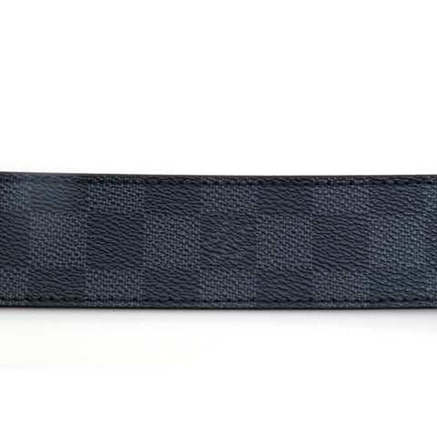 Louis Vuitton Vintage - Damier Graphie Initiales Belt - Black Gray