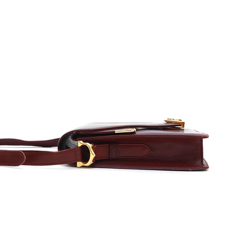 Cartier Cartier Mastline Shoulder Bag Bordeaux P13482