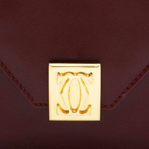 Cartier Cartier Mastline Shoulder Bag Bordeaux P13482