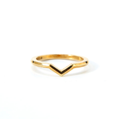 Tiffany Tiffany & Co. Einstellung V Banding K18YG 1,7G 44 Größe 6 Ring / Ring Gold P13512