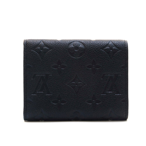 Louis Vuitton Monogram Empreinte Womens Folding Wallets, Black