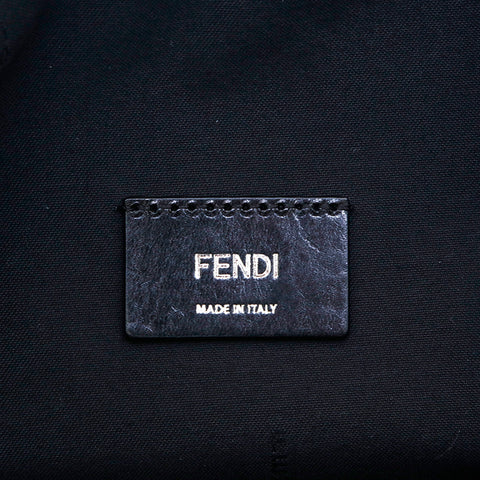 Fendi FENDI Zukka Pattern Cross Canvas Body Bag Black P13519