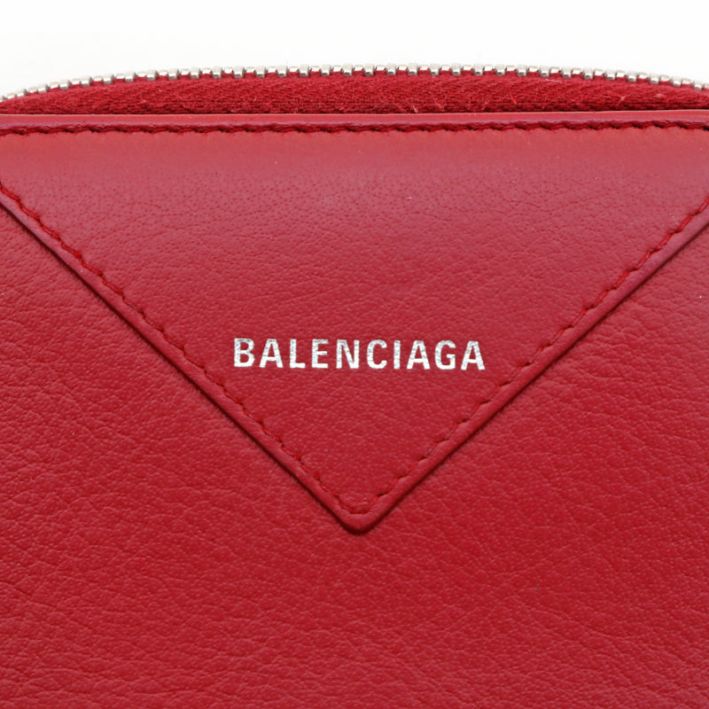 バレンシアガ BALENCIAGA ロゴ レザー 小銭入れ 二つ折り財布