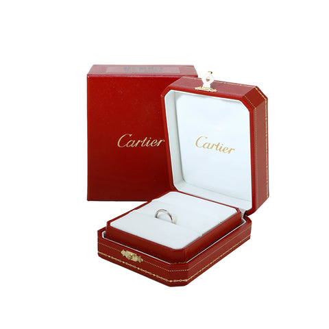 Cartier Cartier Wedding Platinum PT950 2.7G 46 Taille 7 Anneau / anneau argent P13547