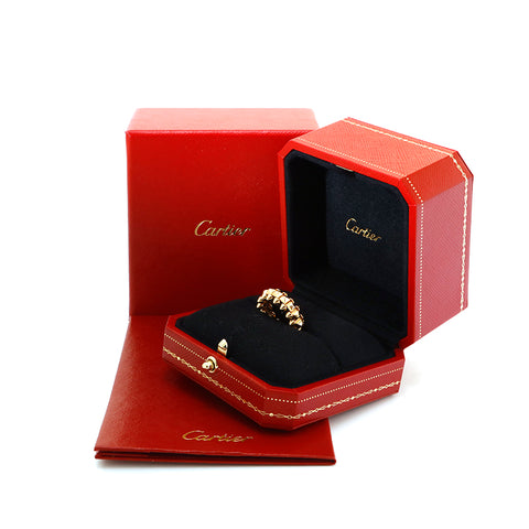 Cartier Cartier Crash Drash Ducarto Eleing YG AU750 10.3G 47 Taille 7 Anneau / anneau or P13548