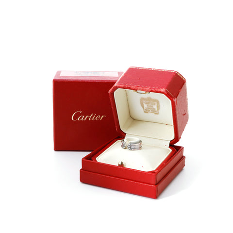 カルティエ CARTIER C2ダイヤリング WG 750 7.3g 48サイズ 10号 リング・指輪 シルバー P13550