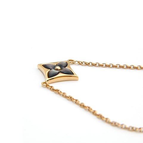 Louis Vuitton Color Blossom Bb Star Pendant Necklace Yellow Gold