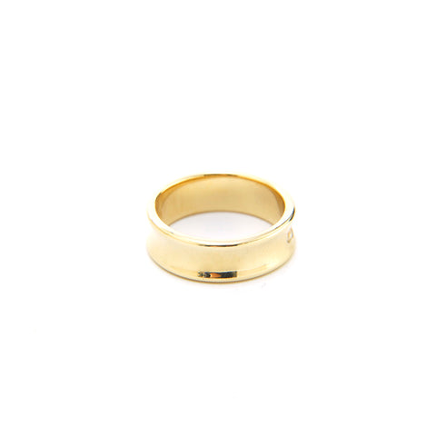 Tiffany 1837 Ring in Yellow Gold with Diamonds, Narrow, Size: 8
