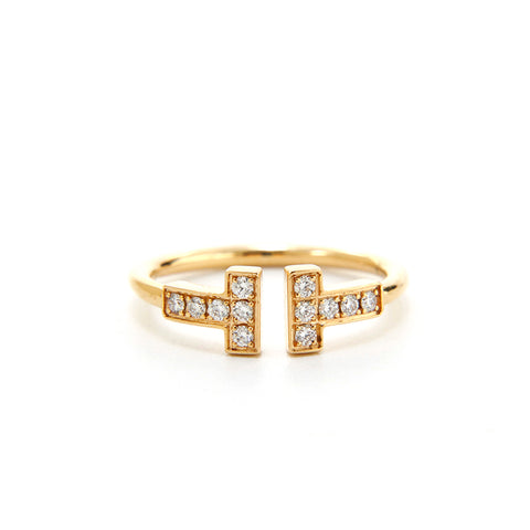Tiffany Tiffany & Co. T Draht wählen YG Au750 2.3G 50 Größe 11 Ring / Ring Gold P13571