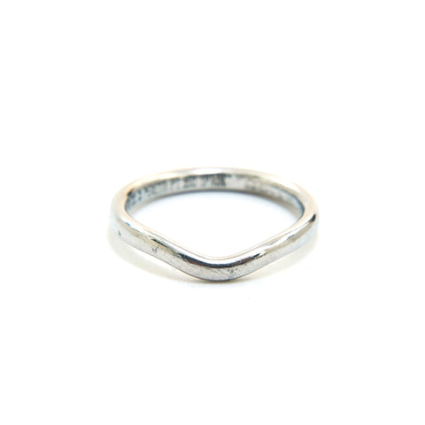 Tiffany Tiffany & Co. T -ring Platinum PT950 3.1G 47 Taille 7 Anneau / anneau Silver P13579