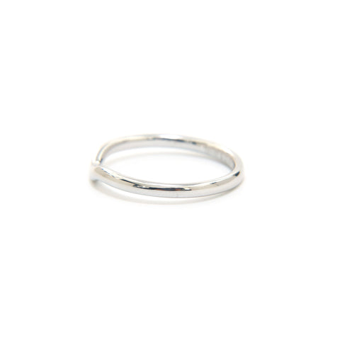 Tiffany Tiffany & Co. T -ring Platinum PT950 3.7G 57 Taille 17 Anneau / anneau argent P13585