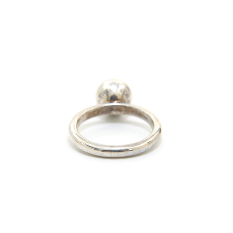 Tiffany and Co Charm Ring c1995 Sz 6 Sterling Silver Ball Vintage Signed  Jewelry at 1stDibs | silver ball ring tiffany, tiffany and co ball ring