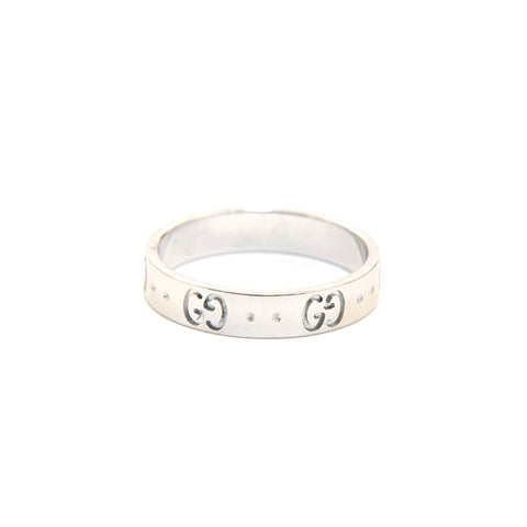 Gucci Gucci Icon Ring WG 750 3.73G 53 Taille n ° 14 Anneau / anneau argent P13592