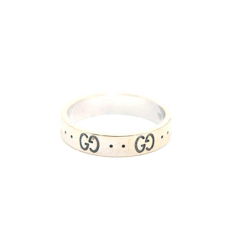 グッチ GUCCI アイコンリング WG 750 4.12g 52サイズ 12号