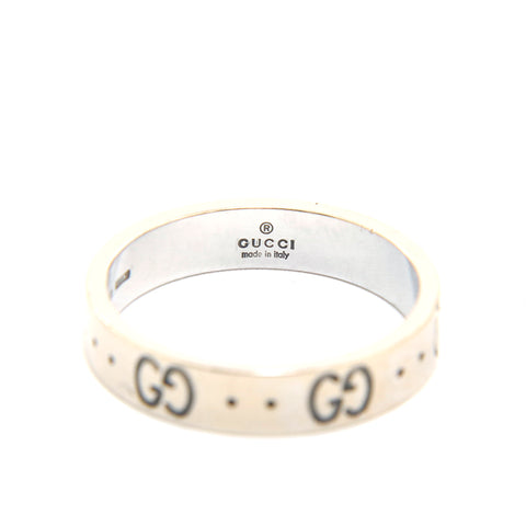 Gucci Gucci Icon Ring WG 750 4.12G 52 Taille n ° 12 Anneau / anneau argent P13593