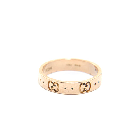 Gucci Gucci Icon Ring YG 750 3.88G 52 Größe Nr. 12 Ring / Ring Gold P13594