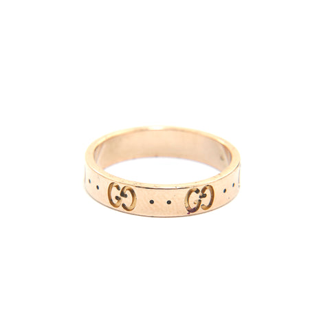 Gucci GUCCI icon ring YG 750 3.88G 52 Size No. 12 Ring / Ring Gold P13594