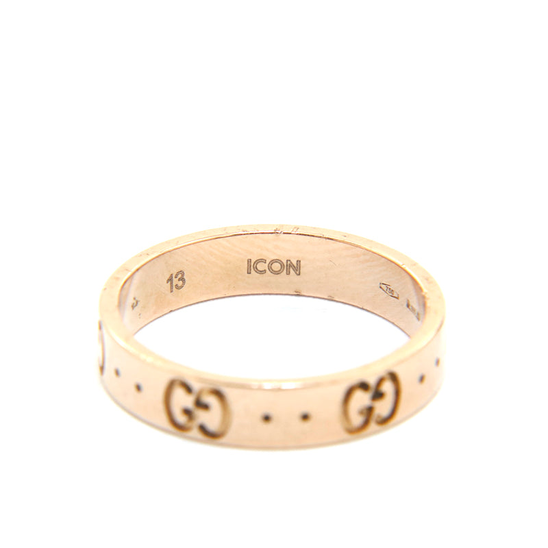 【よる】GUCCI　グッチ　アイコンリング　12号　指輪　au750 GUCCI グッチ アイコン リング 11号 – The BOUTIQUE