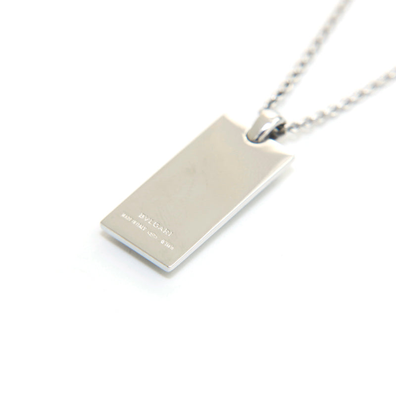 BVLGARI インゴットペンダントネックレス　シルバー 925 ブルガリ BVLGARI インゴットネックレス WG Au750 19.47g ネックレス