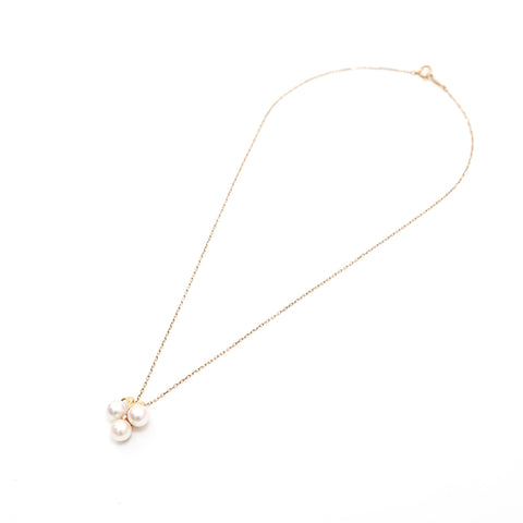 Collier de diamant de mikimoto perle yg k18 2,8 g collier or p13631