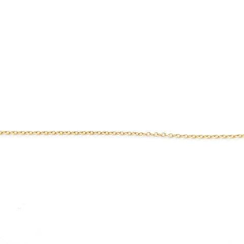 Tiffany Tiffany & Co. Kreuzstich Diamant Halskette YG 750 2,5 g Halskette Gold P13632