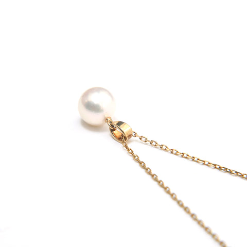 Mikimoto Perlenkette YG K18 3.0g Halskette Gold P13633