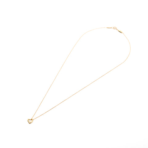 Tiffany Tiffany & Co. Collier de coeur ouvert YG AU750 1,6 g Gold P13634