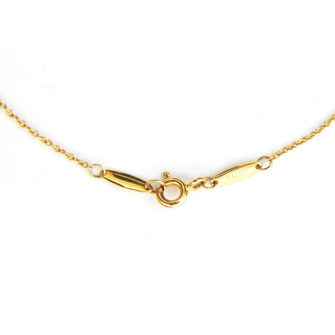 Tiffany Tiffany & Co. par la cour Single Diamond Pendant YG AU750 1,8g Collier Gold P13640