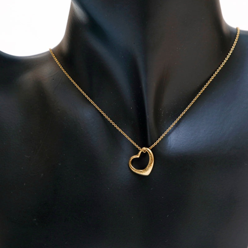 ティファニー TIFFANY&Co. オープンハートペンダント YG 18K 3.4g