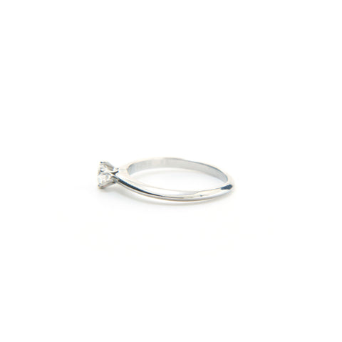 Tiffany Tiffany & Co. Anneau de mariage Platinum PT950 0,25CT 3.0G 52 Taille 13 Ring / Ring Silver P13648