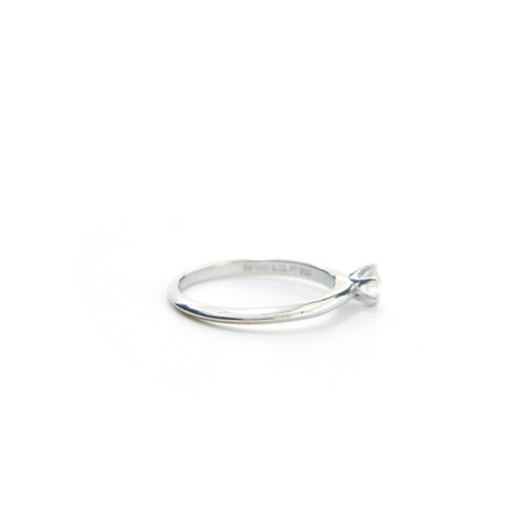 Tiffany Tiffany & Co. Anneau de mariage Platinum PT950 0,25CT 3.0G 52 Taille 13 Ring / Ring Silver P13648