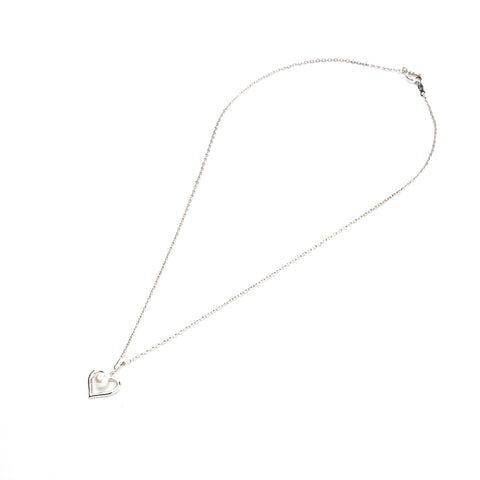 Mikimoto珍珠心吊坠SV 2.2G项链银色P13651