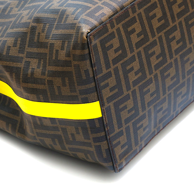 Fendi FENDI Zukka Pattern 2WAY Hand Shoulder Bag Brown Fendi FENDI Zukka Pattern 2WAY Hand Shoulder Bag Brown